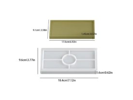 Molde silicona bandeja rectangular 